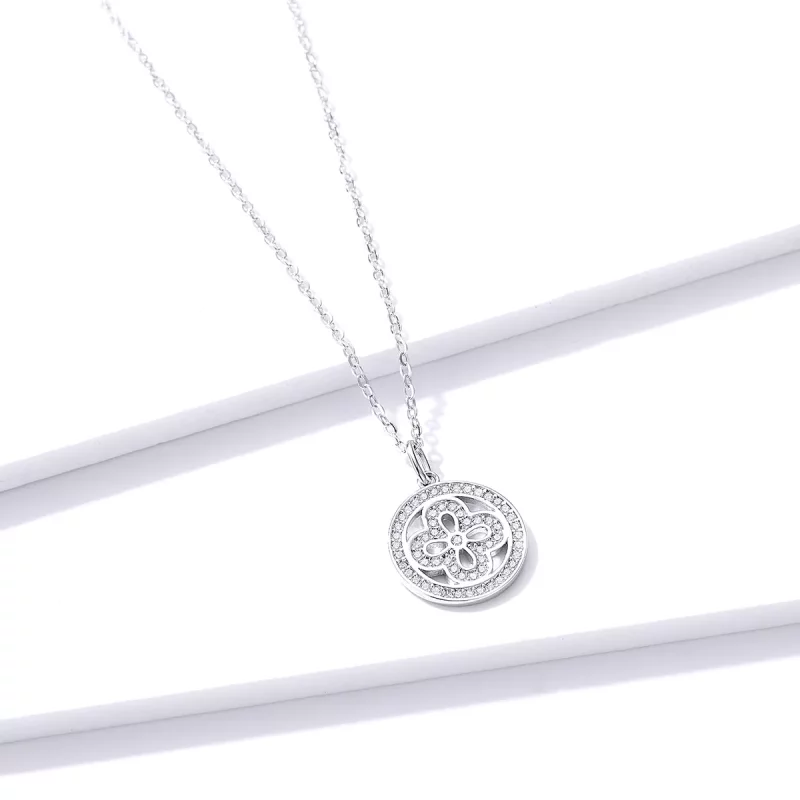 (afbeelding voor) Pandora Style Klavertje vier Ketting - BSN142 - Bekijken 4