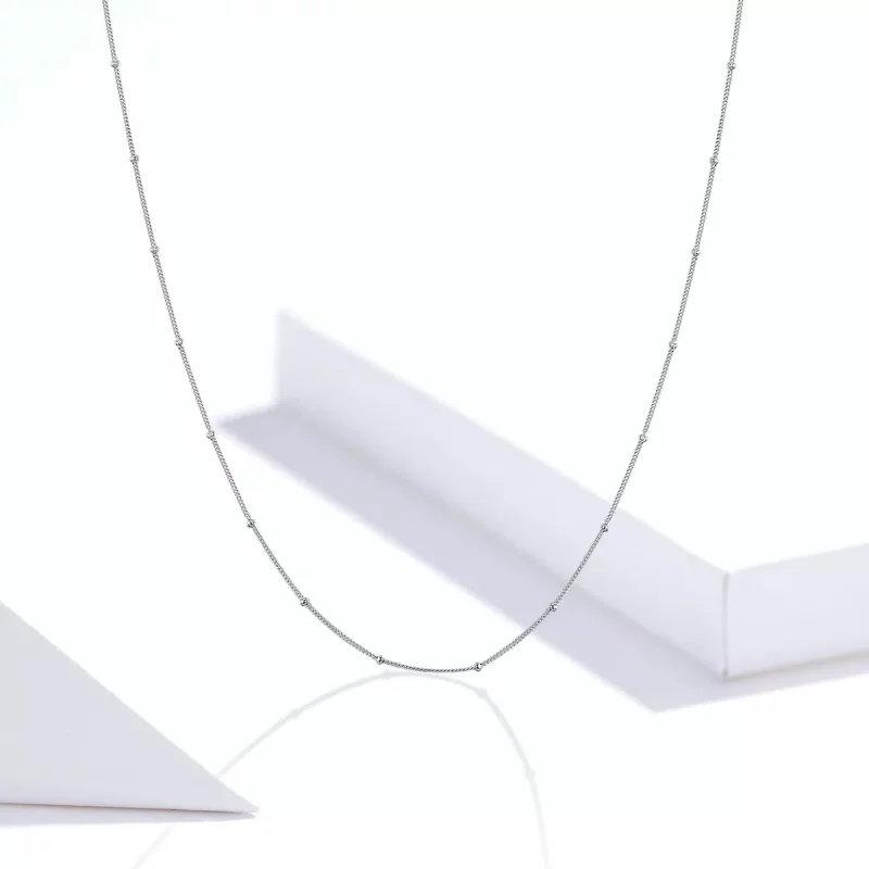 (afbeelding voor) Pandora Style Kleine ballen basisketting Chain Ketting - SCN391 - Bekijken 8