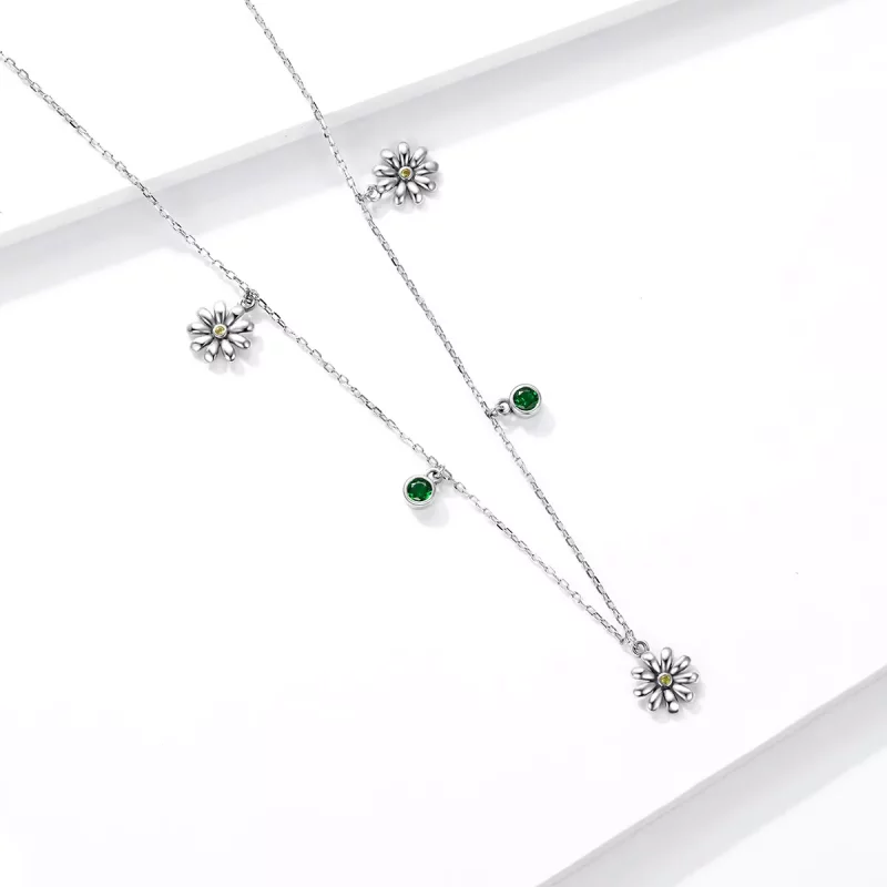 (afbeelding voor) Pandora Style Kleine Daisy Chain Ketting - SCN415 - Bekijken 3