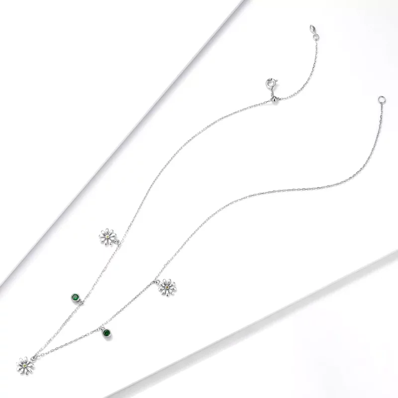 (afbeelding voor) Pandora Style Kleine Daisy Chain Ketting - SCN415 - Bekijken 4