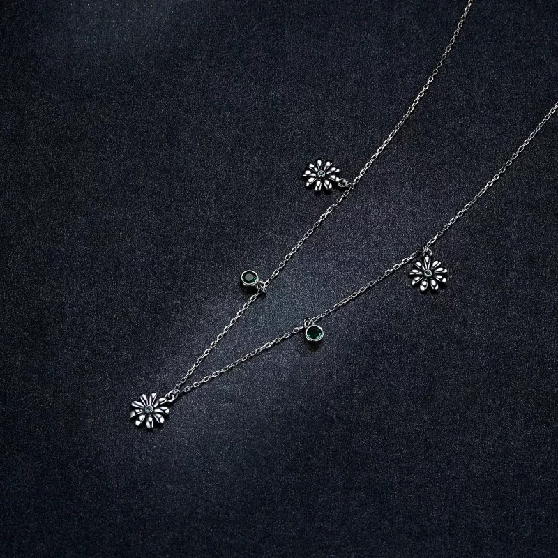 (afbeelding voor) Pandora Style Kleine Daisy Chain Ketting - SCN415 - Bekijken 6