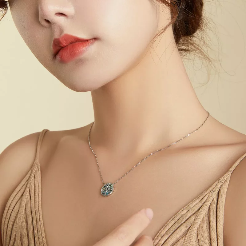 (afbeelding voor) Pandora Style Kleurrijke levensboom Chain Ketting - SCN433 - Bekijken 7