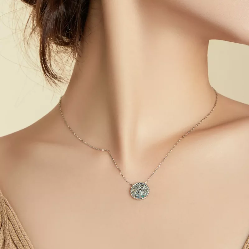 (afbeelding voor) Pandora Style Kleurrijke levensboom Chain Ketting - SCN433 - Bekijken 8