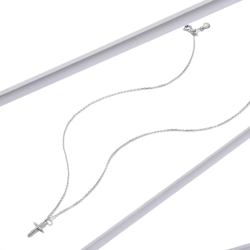 (afbeelding voor) Pandora Style Kruis van Liefde Ketting - BSN184 - Bekijken 3