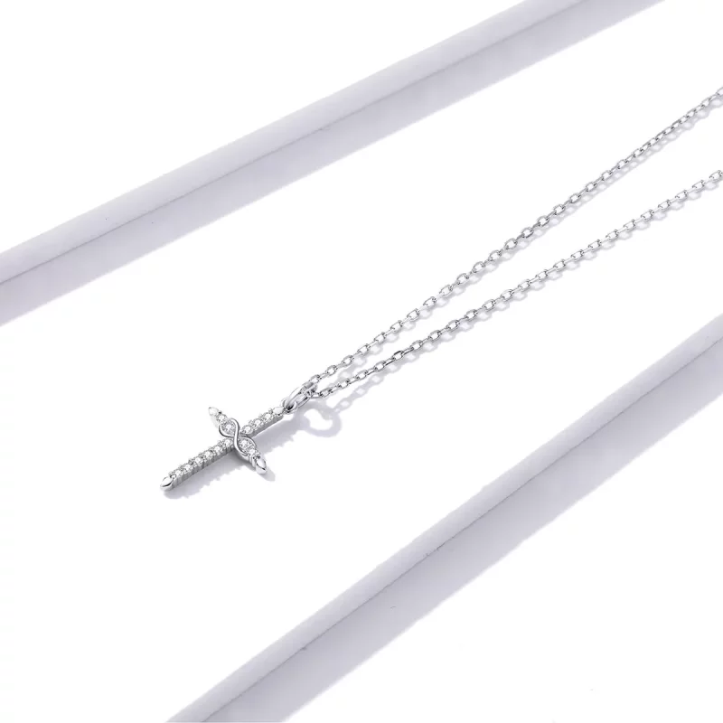 (afbeelding voor) Pandora Style Kruis van Liefde Ketting - BSN184 - Bekijken 4