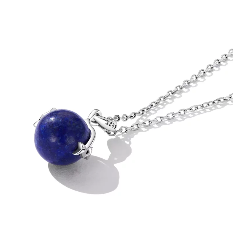 (afbeelding voor) Pandora Style Lapis Lazuli Meteoor Ketting - SCN480 - Bekijken 4