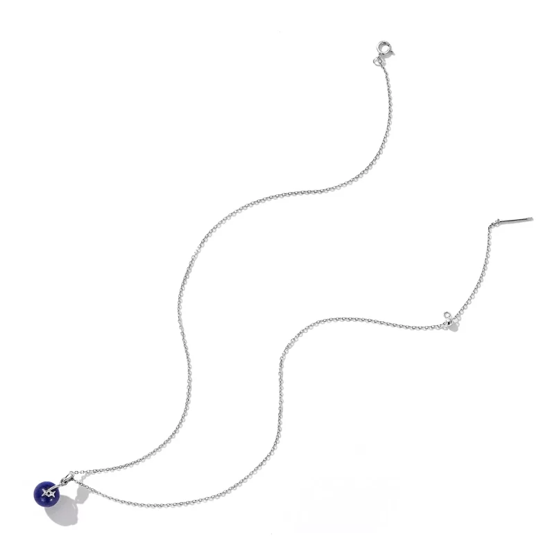 (afbeelding voor) Pandora Style Lapis Lazuli Meteoor Ketting - SCN480 - Bekijken 5