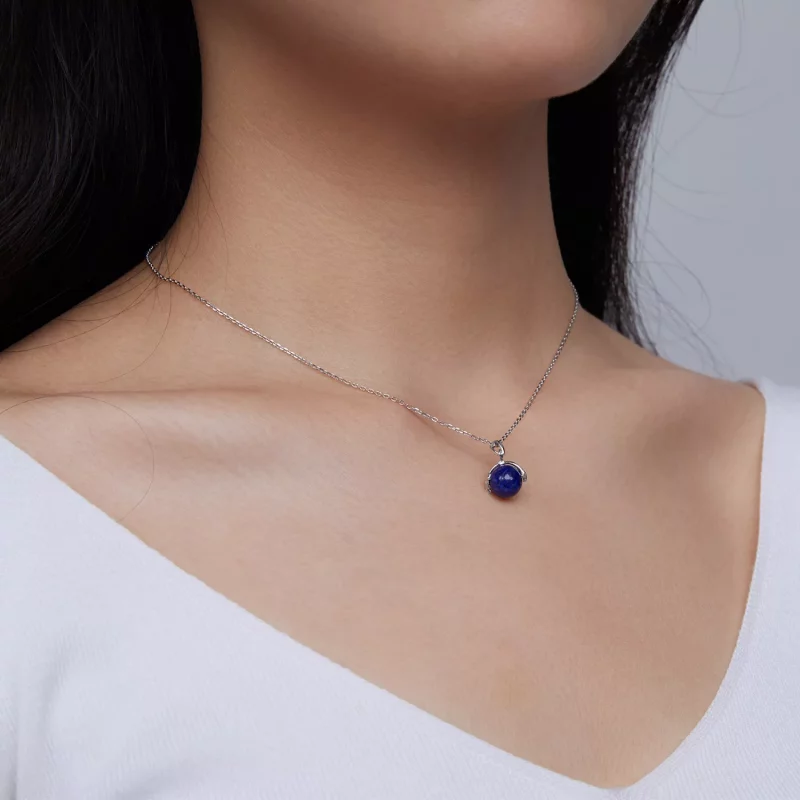 (afbeelding voor) Pandora Style Lapis Lazuli Meteoor Ketting - SCN480 - Bekijken 6