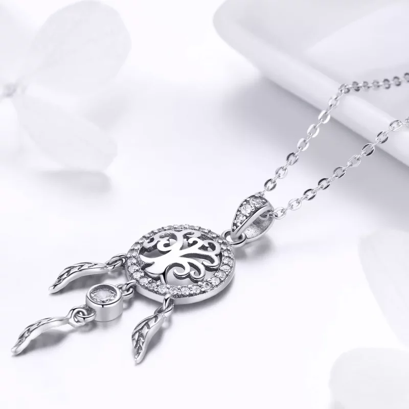 (afbeelding voor) Pandora Style Levensboom Dromenvanger Chain Ketting - SCN298 - Bekijken 3