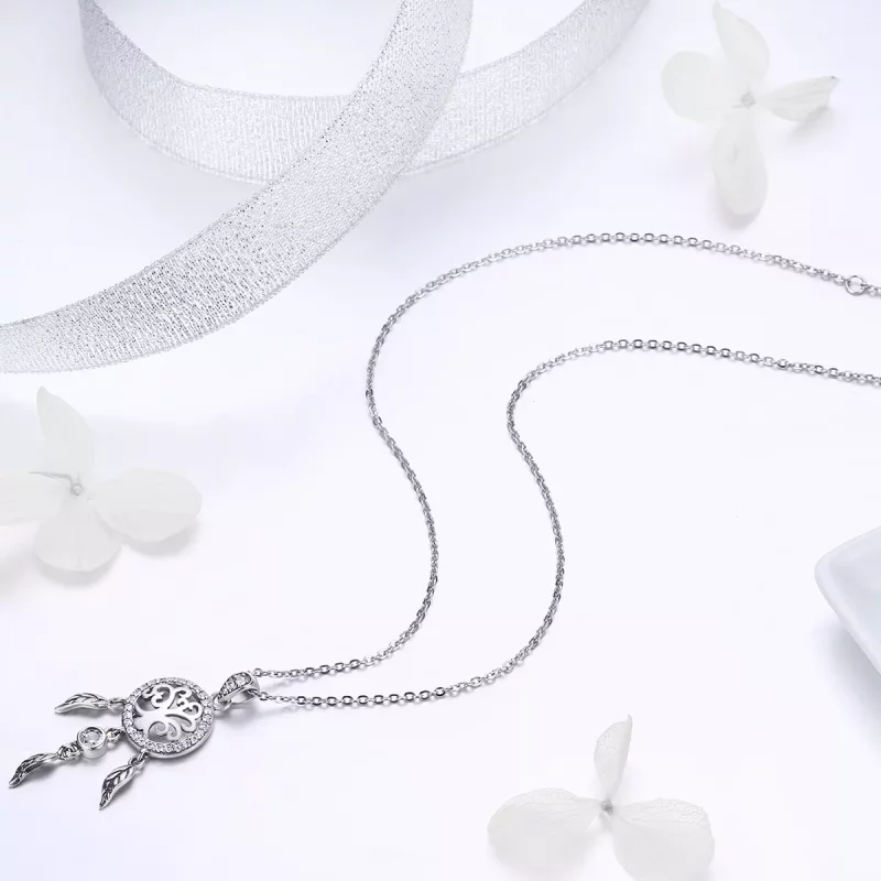 (afbeelding voor) Pandora Style Levensboom Dromenvanger Chain Ketting - SCN298 - Bekijken 5