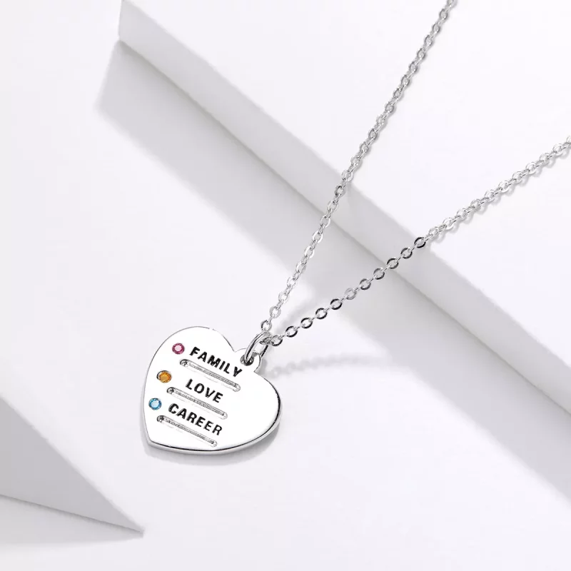 (afbeelding voor) Pandora Style Liefde Taal Ketting - BSN058 - Bekijken 3