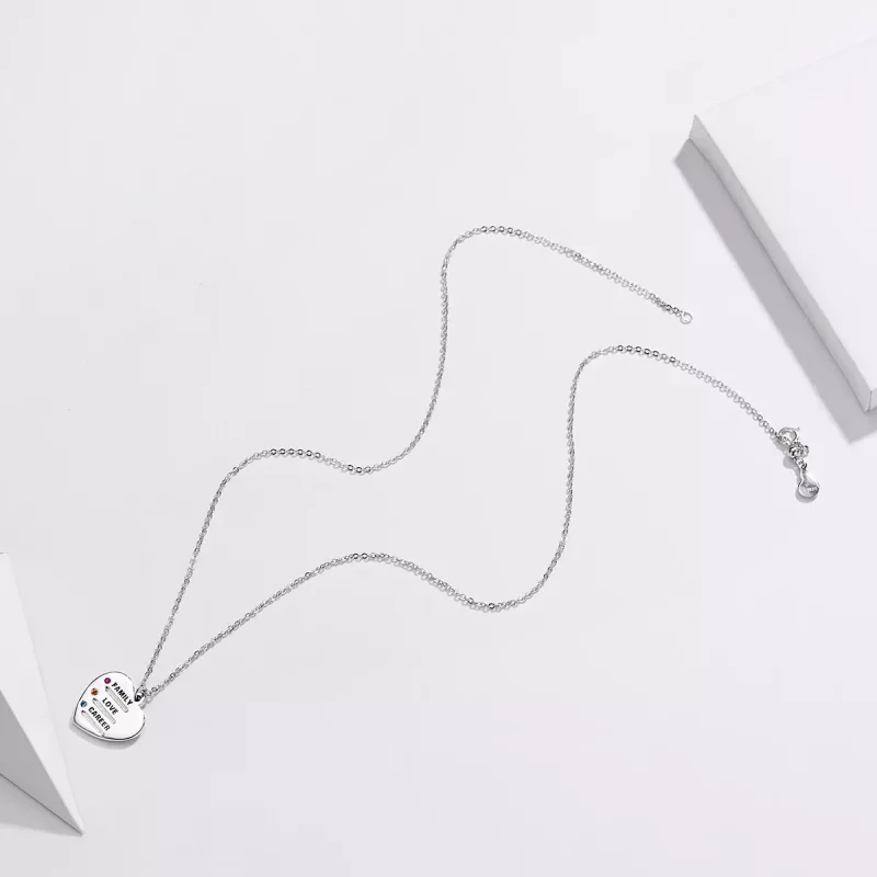 (afbeelding voor) Pandora Style Liefde Taal Ketting - BSN058 - Bekijken 4