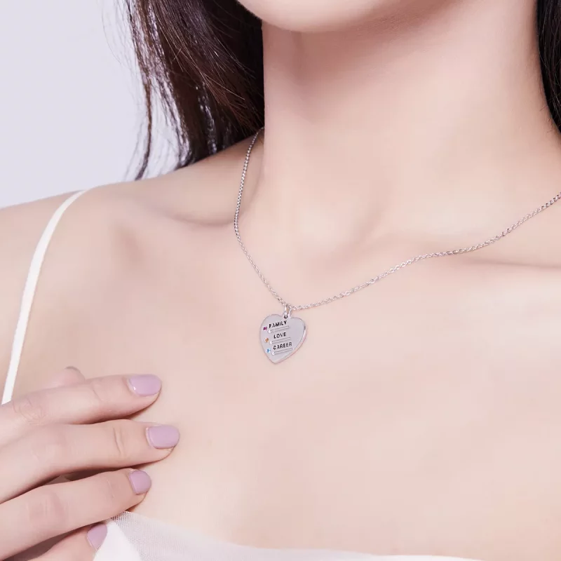 (afbeelding voor) Pandora Style Liefde Taal Ketting - BSN058 - Bekijken 7