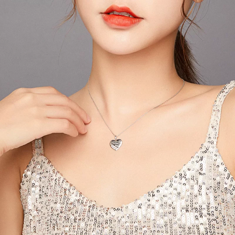 (afbeelding voor) Pandora Style Liefdesbrief Ketting - BSN196 - Bekijken 8