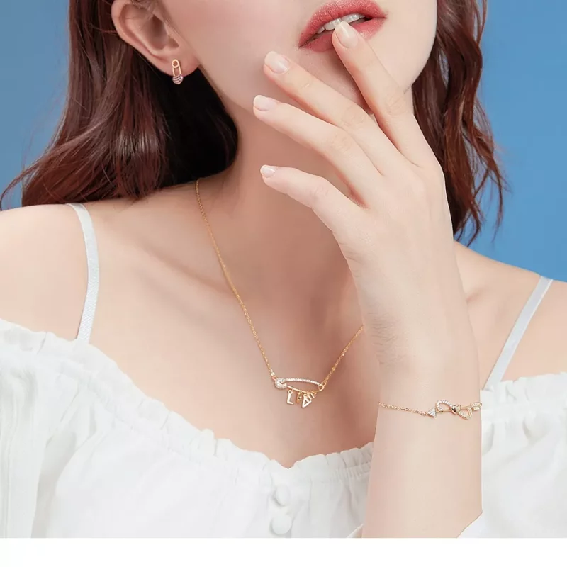 (afbeelding voor) Pandora Style Liefdesclip Chain Ketting - SCN324 - Bekijken 4