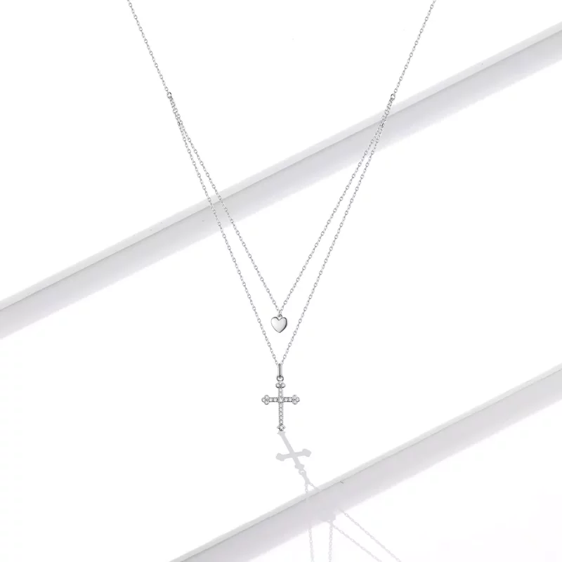 (afbeelding voor) Pandora Style Liefs Kruis Ketting - BSN197 - Bekijken 5