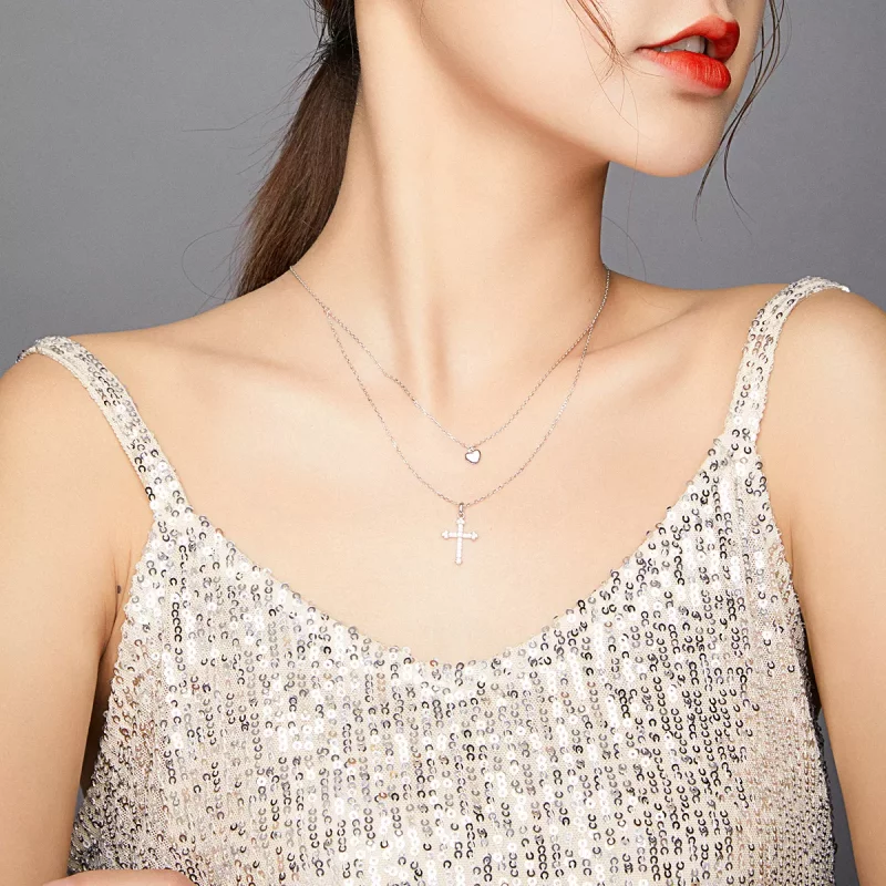 (afbeelding voor) Pandora Style Liefs Kruis Ketting - BSN197 - Bekijken 7