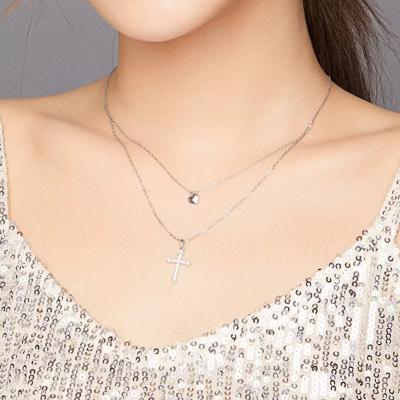 (afbeelding voor) Pandora Style Liefs Kruis Ketting - BSN197 - Bekijken 8