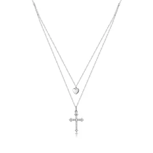 Pandora Style Liefs Kruis Ketting - BSN197 (afbeelding voor) Pandora Style Liefs Kruis Ketting - BSN197