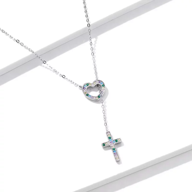 (afbeelding voor) Pandora Style Liefs Kruis Ketting - BSN244 - Bekijken 2