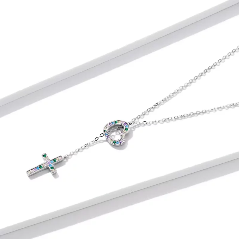 (afbeelding voor) Pandora Style Liefs Kruis Ketting - BSN244 - Bekijken 3