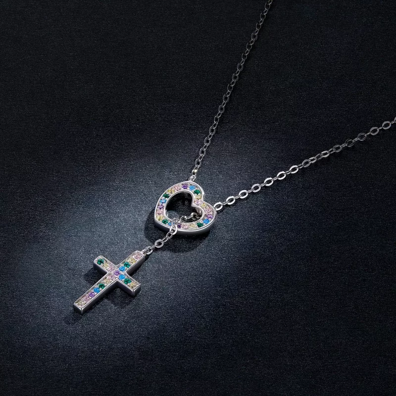 (afbeelding voor) Pandora Style Liefs Kruis Ketting - BSN244 - Bekijken 5