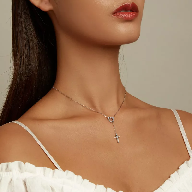 (afbeelding voor) Pandora Style Liefs Kruis Ketting - BSN244 - Bekijken 9