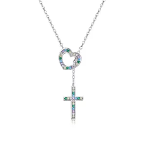 Pandora Style Liefs Kruis Ketting - BSN244 (afbeelding voor) Pandora Style Liefs Kruis Ketting - BSN244