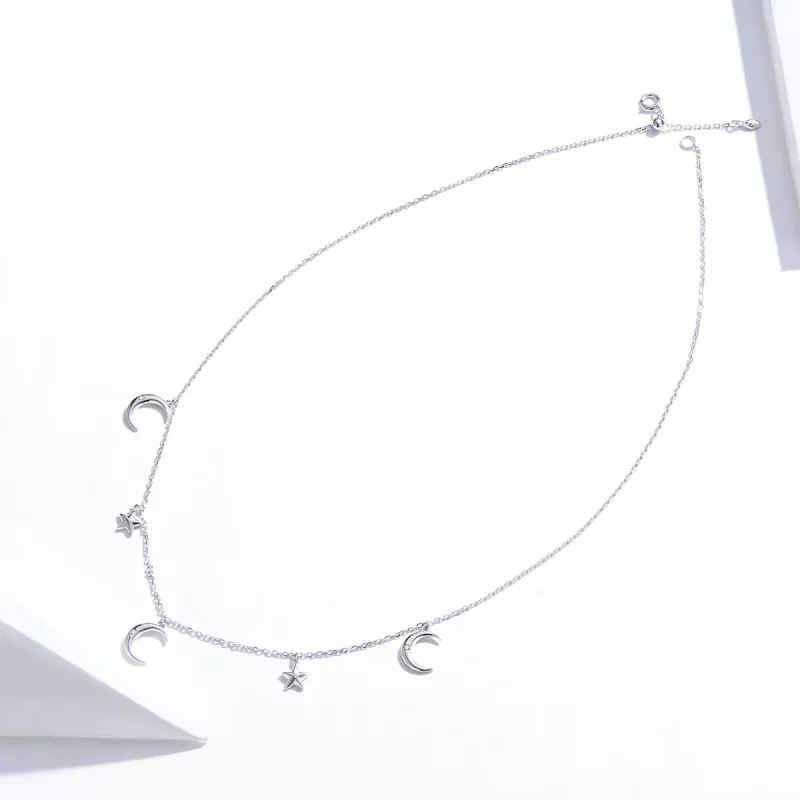 (afbeelding voor) Pandora Style Maan en ster Chain Ketting - SCN411 - Bekijken 4
