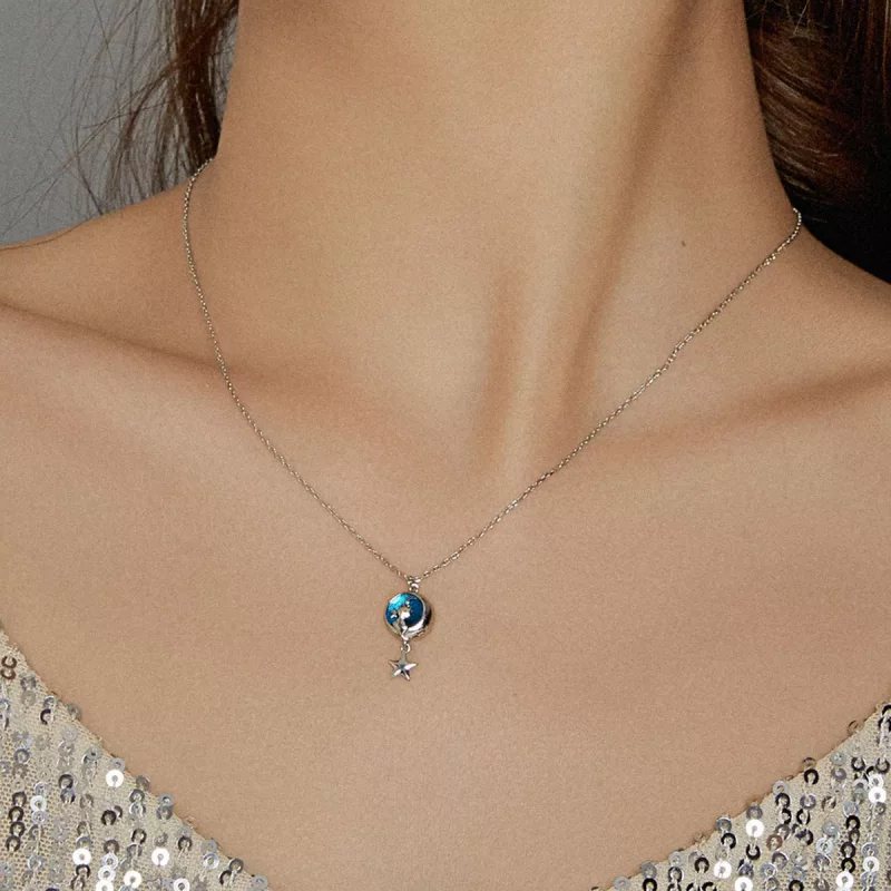 (afbeelding voor) Pandora Style Maan & Kat Chain Ketting - SCN422 - Bekijken 7
