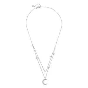 (afbeelding voor) Pandora Style Maan & Sterren Chain Ketting - BSN038