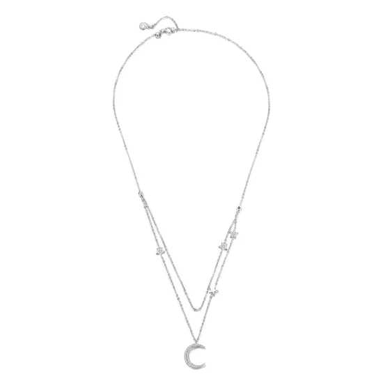 (afbeelding voor) Pandora Style Maan & Sterren Chain Ketting - BSN038