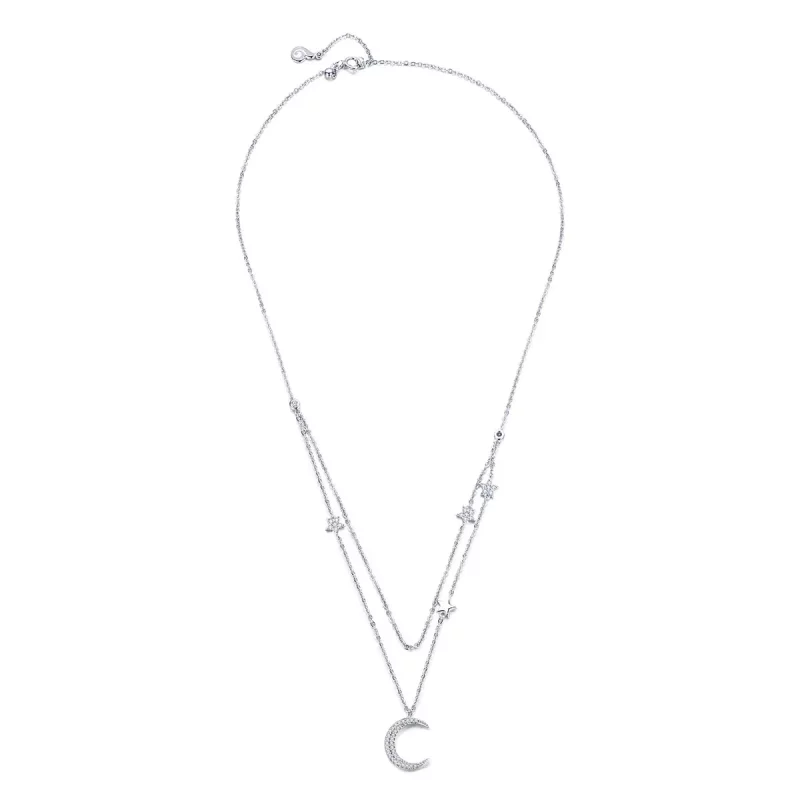 (afbeelding voor) Pandora Style Maan & Sterren Chain Ketting - BSN038