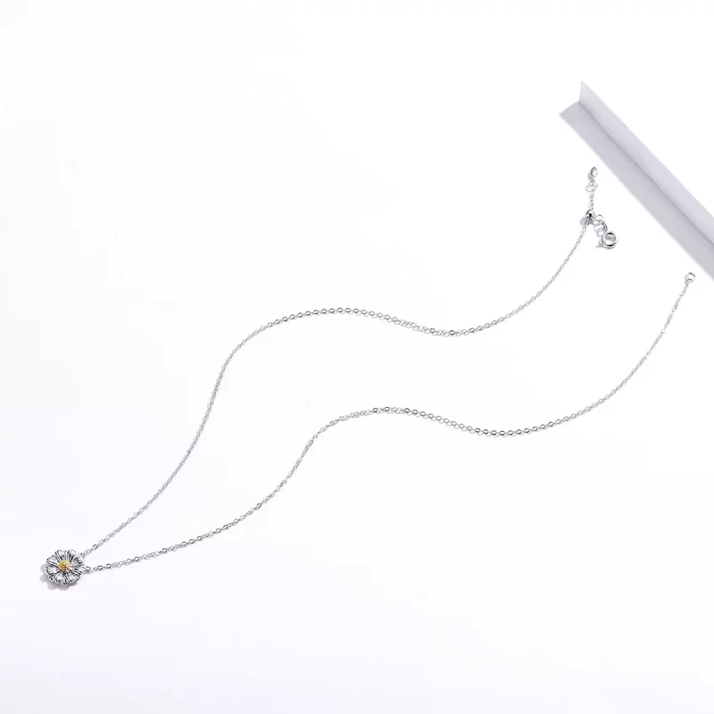 (afbeelding voor) Pandora Style Madeliefje Chain Ketting - SCN370 - Bekijken 2