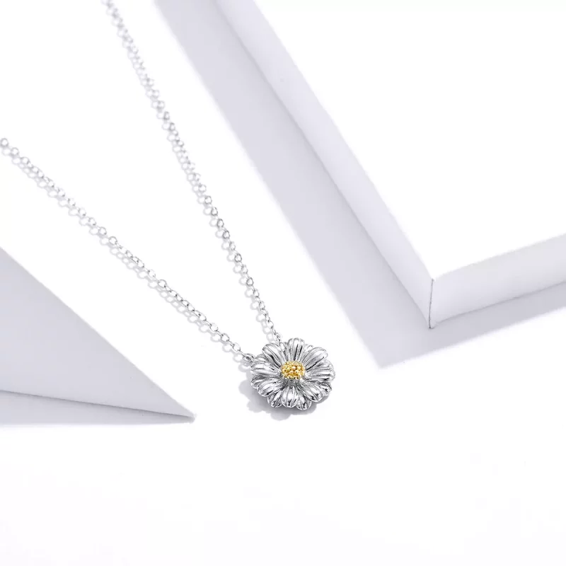 (afbeelding voor) Pandora Style Madeliefje Chain Ketting - SCN370 - Bekijken 3