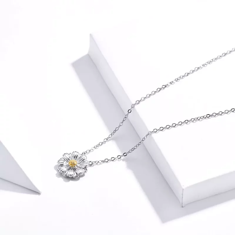 (afbeelding voor) Pandora Style Madeliefje Chain Ketting - SCN370 - Bekijken 4