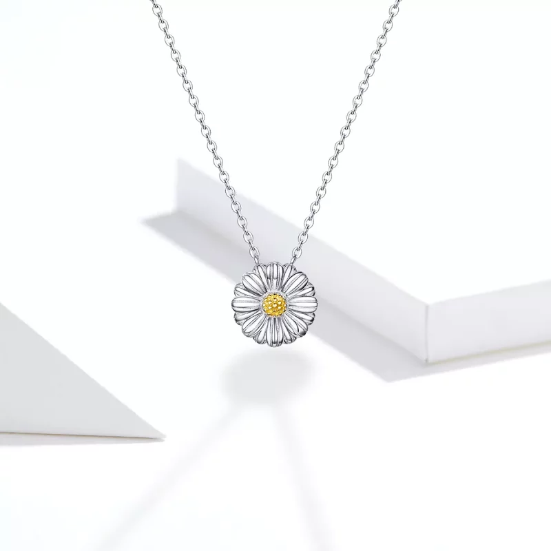 (afbeelding voor) Pandora Style Madeliefje Chain Ketting - SCN370 - Bekijken 5