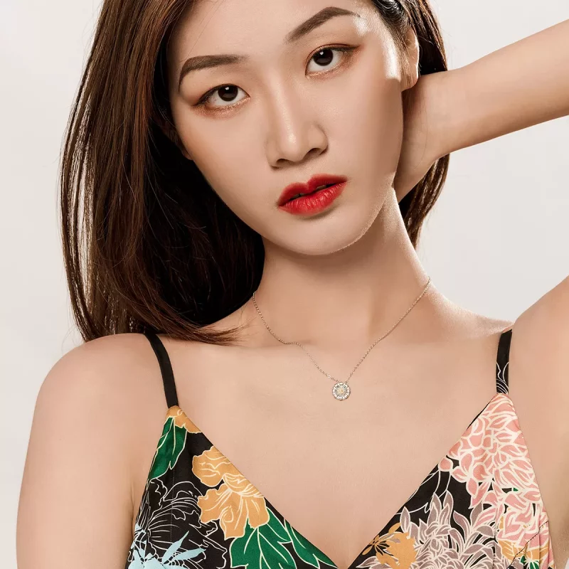 (afbeelding voor) Pandora Style Madeliefje Chain Ketting - SCN370 - Bekijken 8