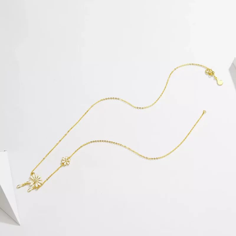(afbeelding voor) Pandora Style Madeliefje Ketting - BSN076 - Bekijken 2