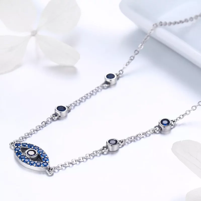 (afbeelding voor) Pandora Style Magisch oog Chain Ketting - SCN300 - Bekijken 3