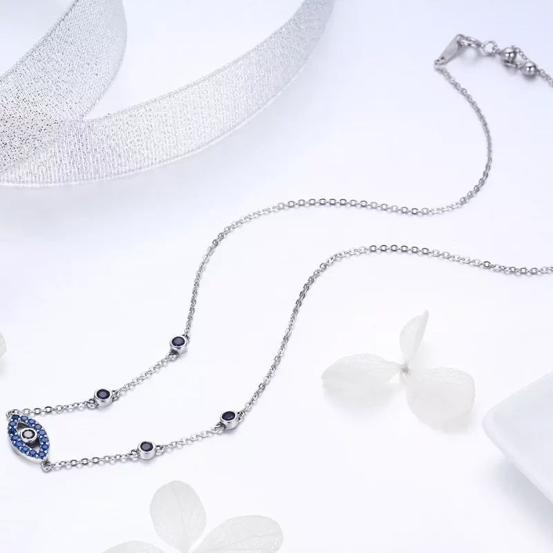 (afbeelding voor) Pandora Style Magisch oog Chain Ketting - SCN300 - Bekijken 5