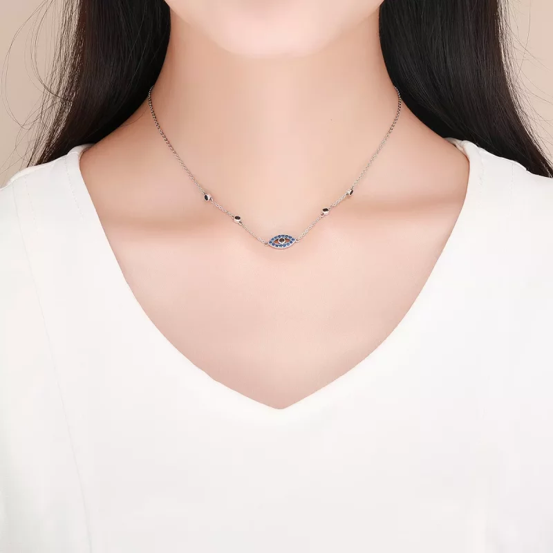 (afbeelding voor) Pandora Style Magisch oog Chain Ketting - SCN300 - Bekijken 6