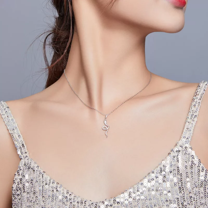(afbeelding voor) Pandora Style Mooie slang Chain Ketting - SCN409 - Bekijken 6