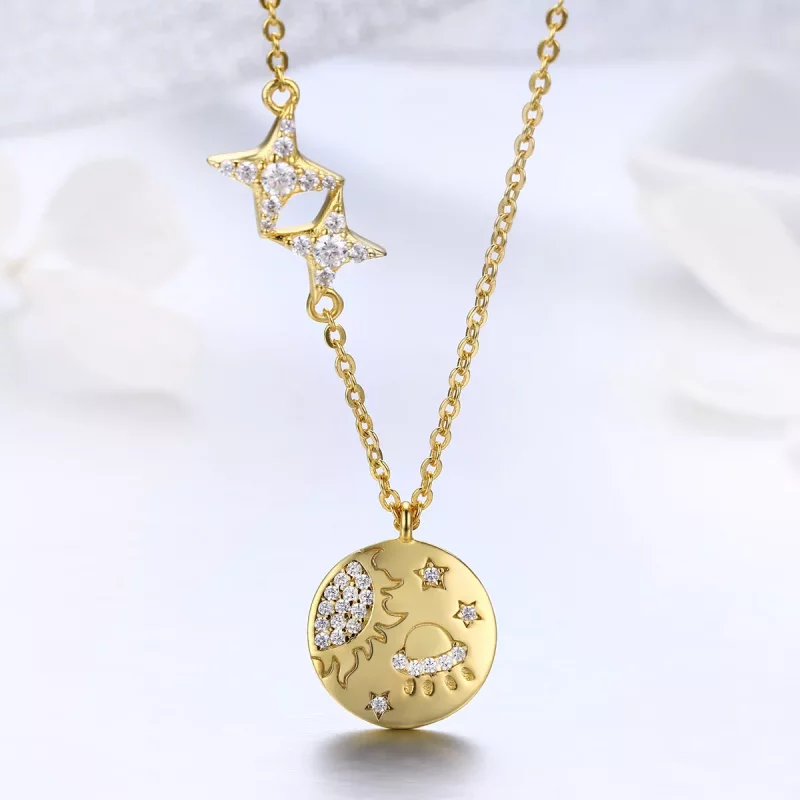 (afbeelding voor) Pandora Style Mysterieuze Interstellaire Ketting - SCN281 - Bekijken 2