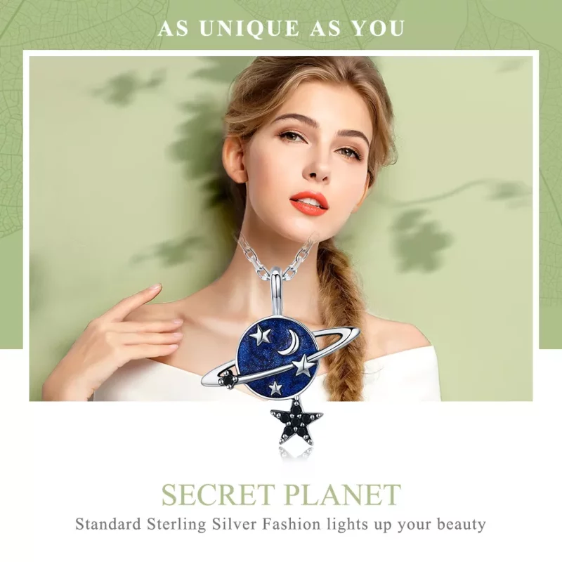 (afbeelding voor) Pandora Style Mysterieuze Planeet Chain Ketting - SCN230 - Bekijken 2