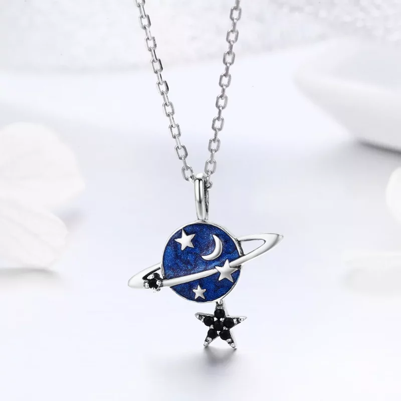 (afbeelding voor) Pandora Style Mysterieuze Planeet Chain Ketting - SCN230 - Bekijken 4