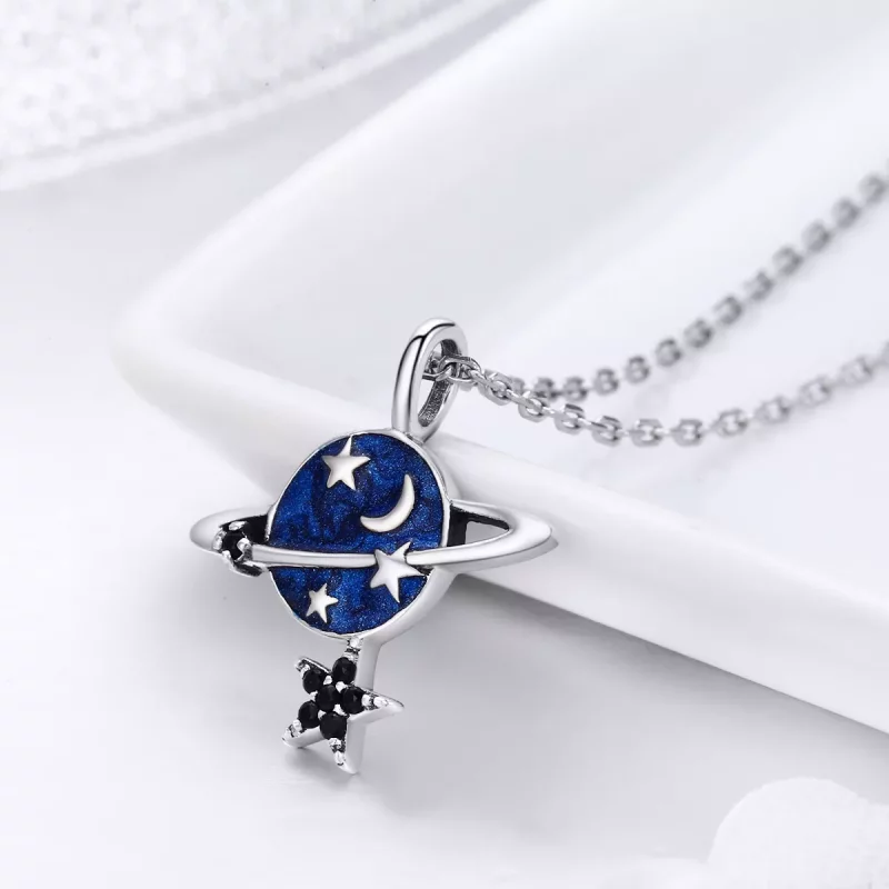 (afbeelding voor) Pandora Style Mysterieuze Planeet Chain Ketting - SCN230 - Bekijken 5
