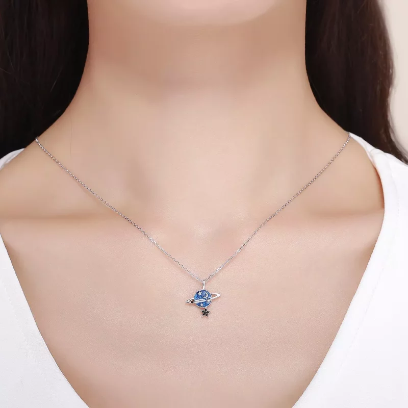 (afbeelding voor) Pandora Style Mysterieuze Planeet Chain Ketting - SCN230 - Bekijken 8