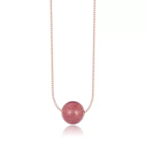 Pandora Style Natuurlijk Aardbei Kristal Ketting - BSN096 (afbeelding voor) Pandora Style Natuurlijk Aardbei Kristal Ketting - BSN096