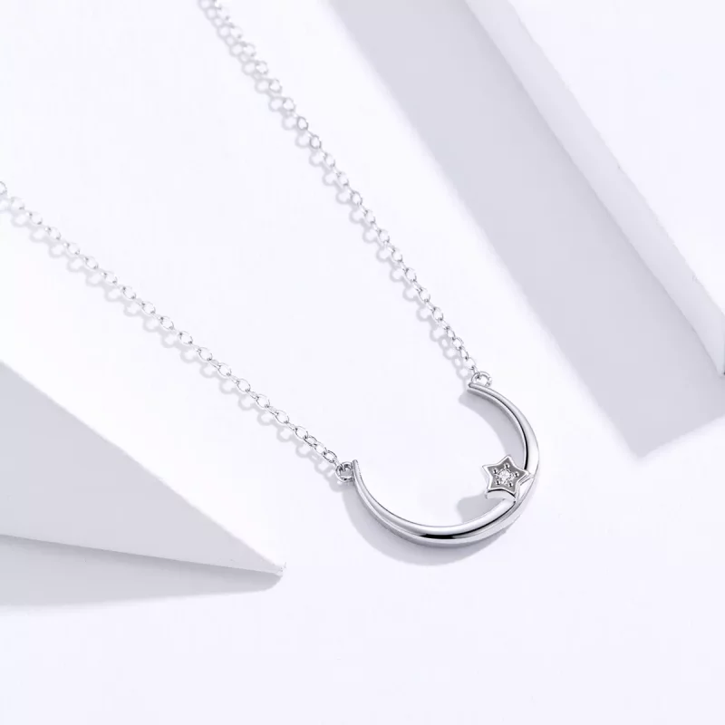 (afbeelding voor) Pandora Style Offset stercirkel Chain Ketting - SCN382 - Bekijken 2